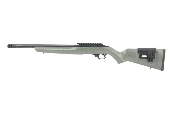 Ruger 10 22 custom shop 22lr rifle features an adjustable target style synthetic stock